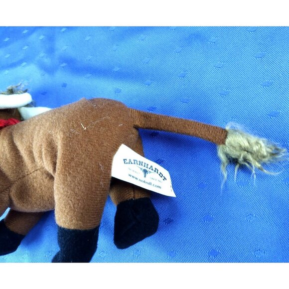 Bull Plush Earnhardt Auto Center 7 In Steer Red Bandanna Western Animal Toy - Picture 7 of 10